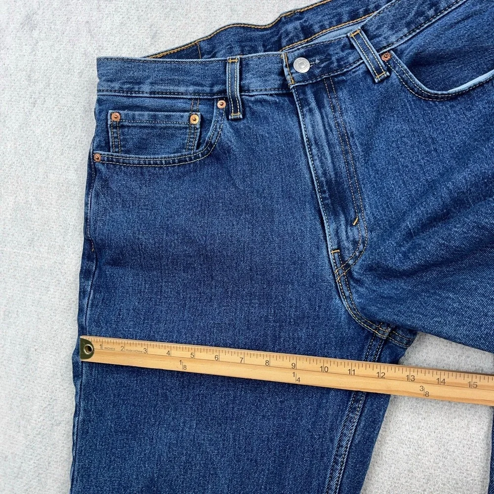 Levis 550 Jeans Men 36x34 Relaxed Fit Straight Leg Med Wash Pants Baggy Work A67